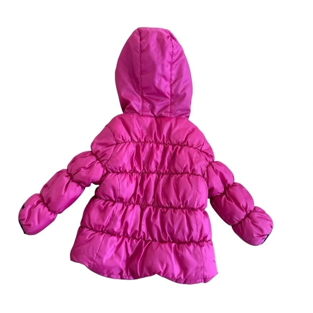 Oshkosh Pink Baby Girl Jacket Puffer Coat Hooded 18M